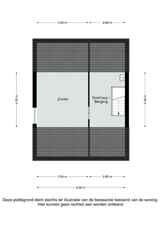 Plattegrond - Dr. Calsstraat 48, 6372 AB Landgraaf - Dr. Calsstraat 48 Landgraaf - Zolder 2D.jpg